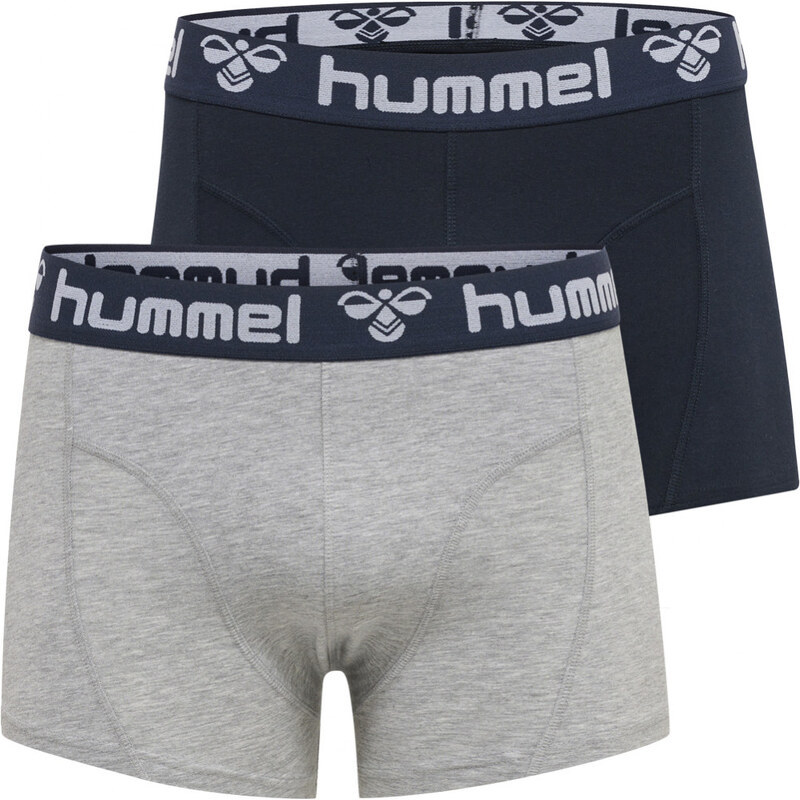 Hummel Pánske Boxerky 2 Pack Čierne Šedé Čierna/Šedá S 30532650