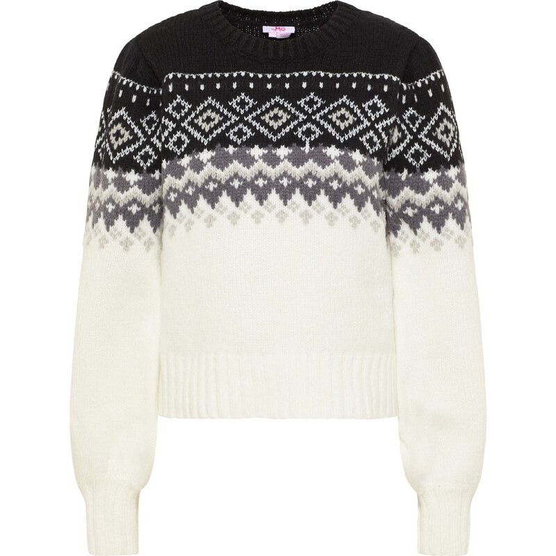 MYMO Sveter svetlosivá / tmavosivá / čierna / biela 65867550