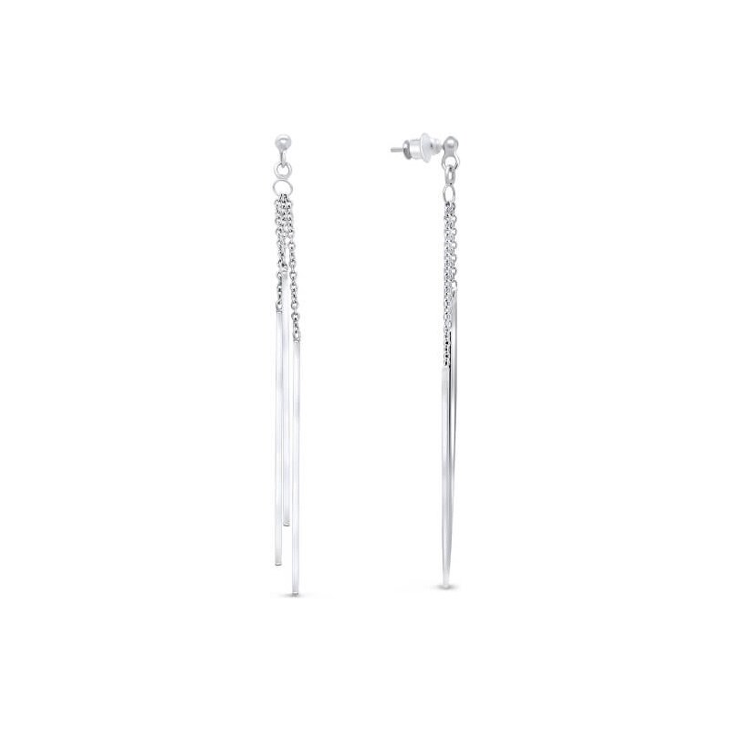 Brilio Silver Štýlové dlhé náušnice zo striebra EA22 66578590