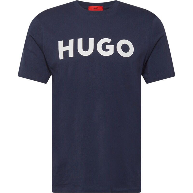HUGO Tričko Dulivio tmavomodrá / biela 29359669