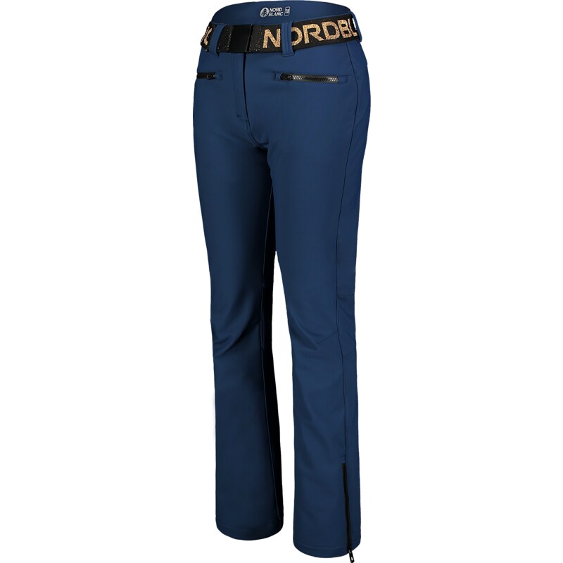 Nordblanc Modré dámske softshellové lyžiarske nohavice NEARING
