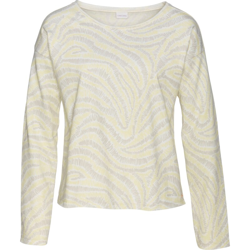 LASCANA Mikina krémová / žltá / sivobéžová 54228375