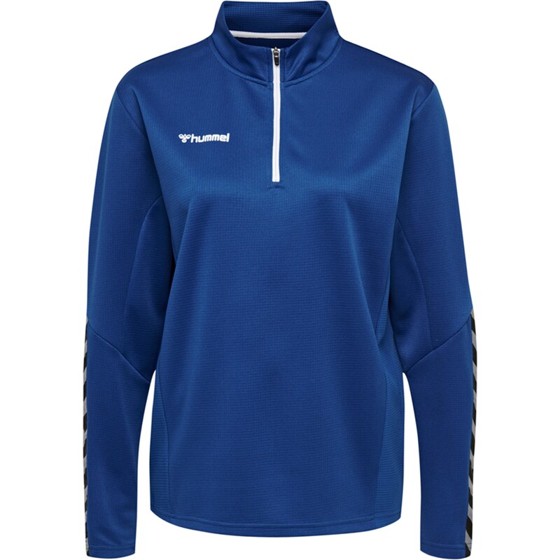 Hummel Športová mikina Authentic kráľovská modrá / sivá / čierna / 67728119