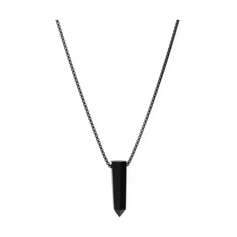 Obsidián náhrdelník pre mužov - L-69cm Trimakasi