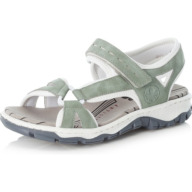 Dámske sandále RIEKER 68879-52 zelená S4