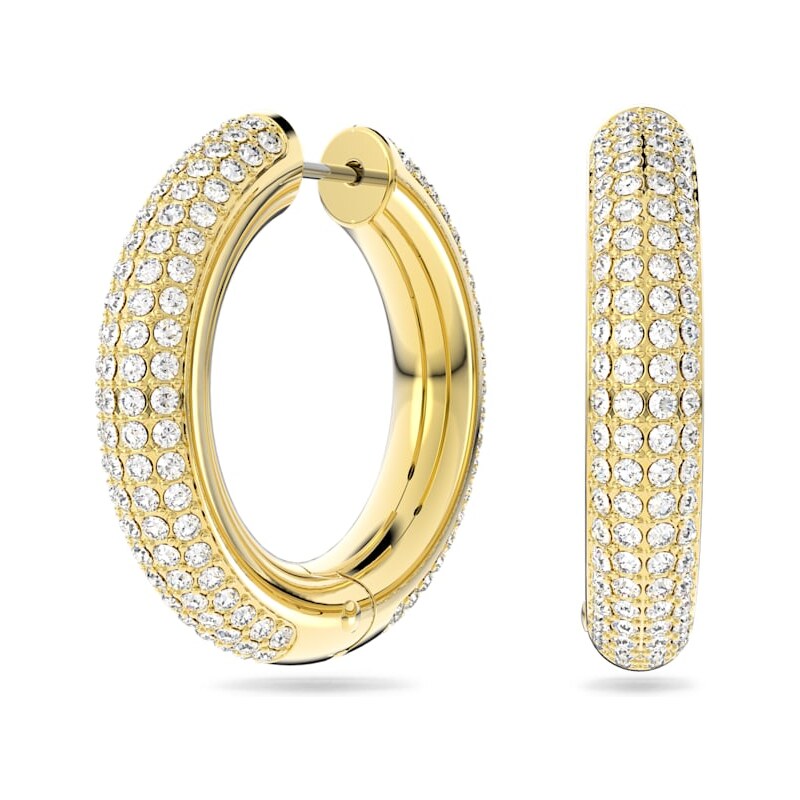 Swarovski Štýlové pozlátené kruhové náušnice Dextera 5618305 66582351