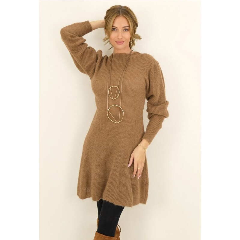 Capucine Helena Hnedé šaty 29379294