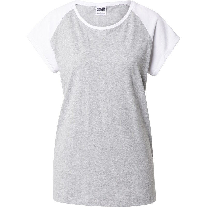 Urban Classics Tričko sivá melírovaná / biela 25338945