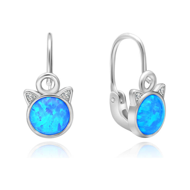 Olivie Strieborné náušničky pre bábätko OPÁL 5180 24905040