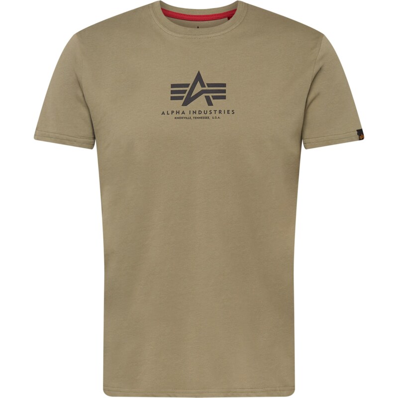 ALPHA INDUSTRIES Tričko olivová / čierna 29429568