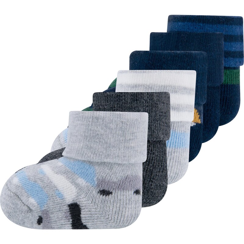 EWERS Ponožky svetlomodrá / tmavomodrá / svetlosivá / tmavosivá / 52509716