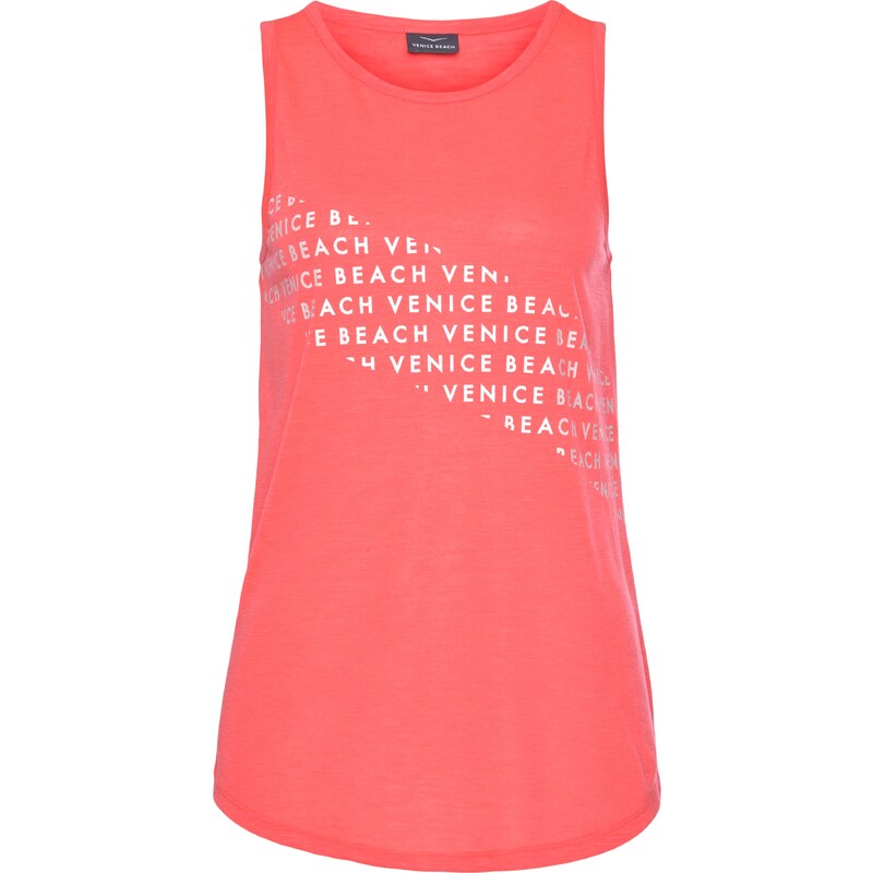 VENICE BEACH Top koralová / biela 54931363