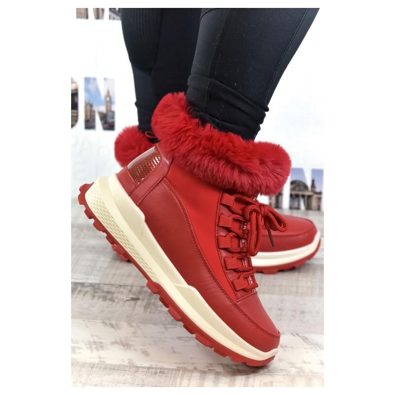 LESTA Dámske červené poltopánky SHINE 29415747