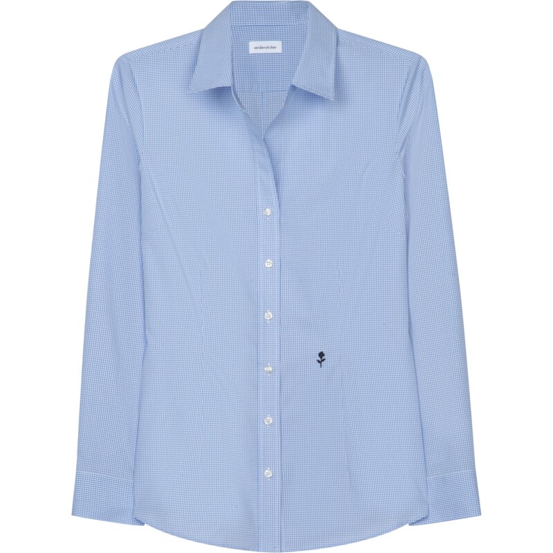 SEIDENSTICKER Blúzka Schwarze Rose námornícka modrá / svetlomodrá / 45262452