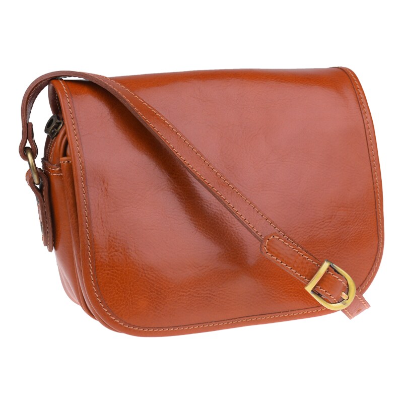 Camel kožená talianska kabelka Floriano Camel NovaKabelka.sk 29445575