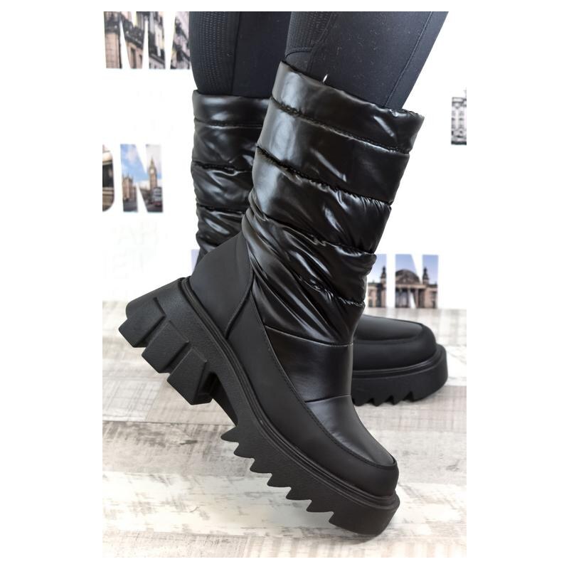 JOHN-C Dámske čierne čižmy DUA 29445410