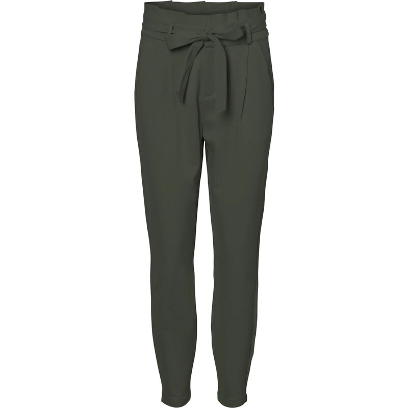 VERO MODA Plisované nohavice Eva tmavozelená 29670538