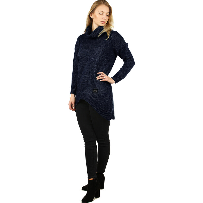 Glara Oversized dlhý jednofarebný rolák 29450833