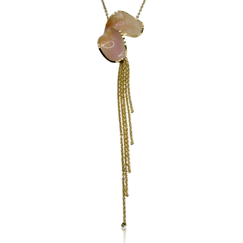 Goldie Zlatý náhrdelník Feuilles LNL326.TR