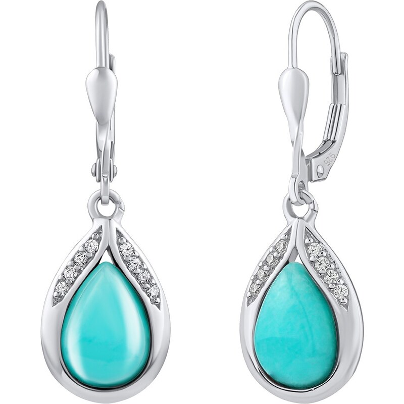 Silvego Strieborné náušnice s prírodným amazonitom JST13327EAZ 66587709