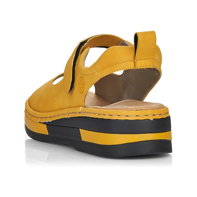 Dámske sandále RIEKER V59Q4-68 žltá S4