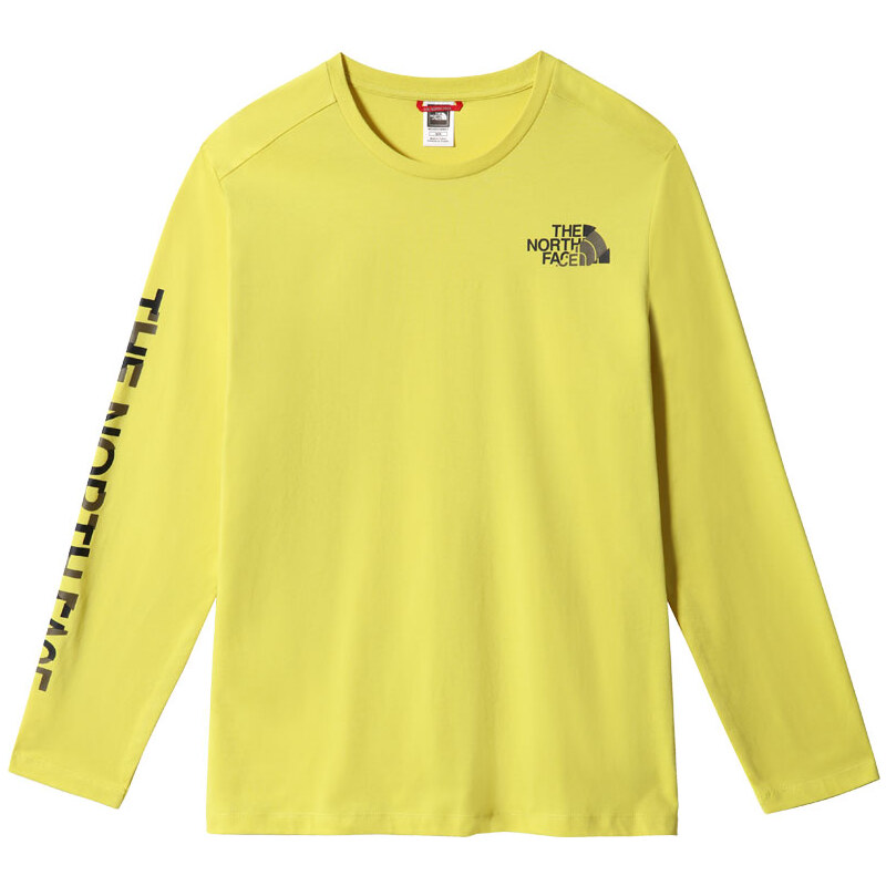 The North Face M Coordinates L/S Tee Acid Yellow - Pánske - Tričko The 66355835
