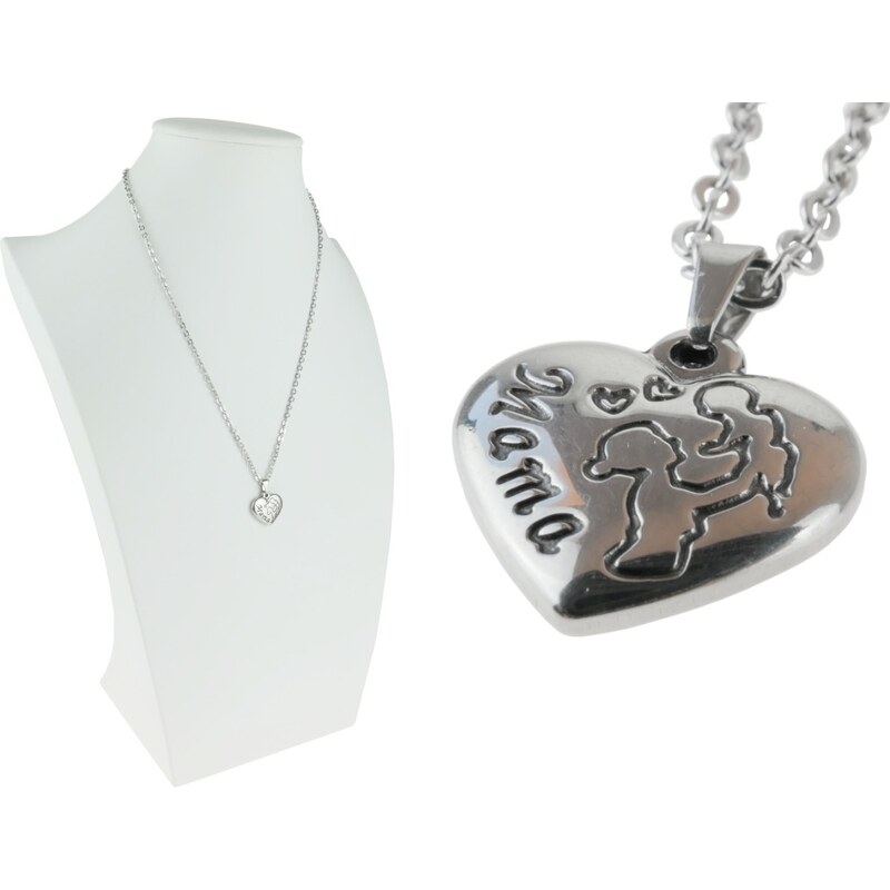 CITY STORM Retiazka s príveskom srdce s gravírovaním Mama s dieťatkom 66889332