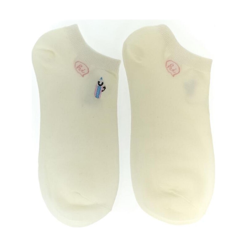 AURA.VIA Dámske biele ponožky LINGA 29666825