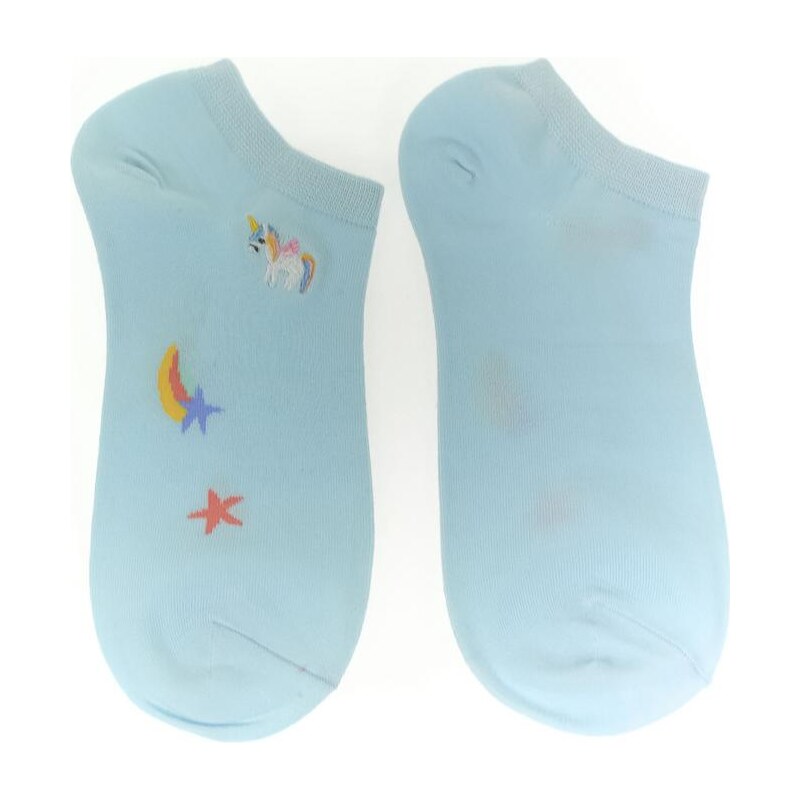 AURA.VIA Dámske modré ponožky UNICORN 29666831