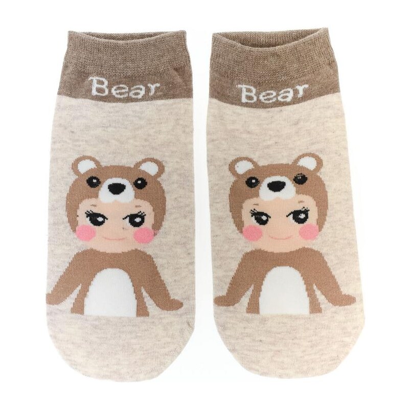 AURA.VIA Dámske hnedé ponožky MIMI 29666855