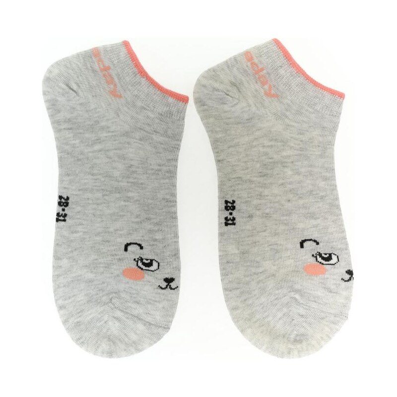 AURA.VIA Detské sivé ponožky MICI 29666874