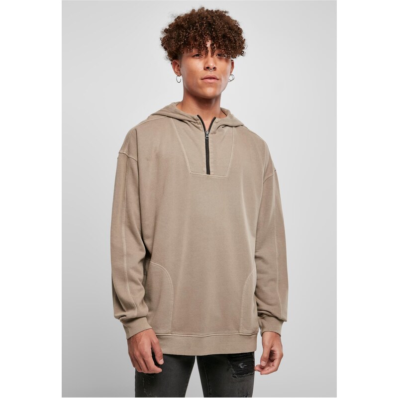 Urban Classics Overdyed Camp Hoody darkkhaki 50664336