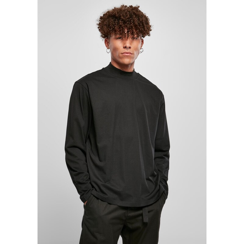 Urban Classics Heavy Boxes Mock Neck Long Sleeve Neck Black 50670299