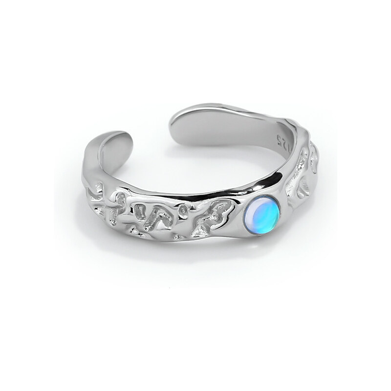 Olivie Strieborný prsteň MESAČNÝ KAMEŇ 5579 29833287