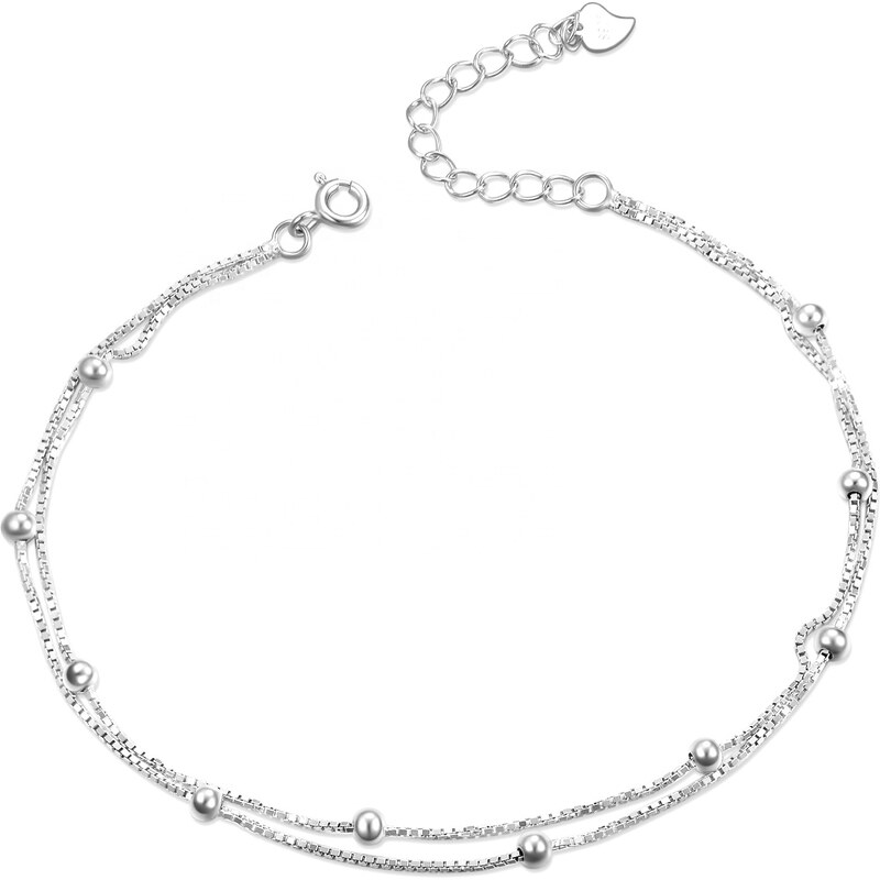 Olivie Strieborná retiazka na nohu 23 až 27 cm 5588 29833296