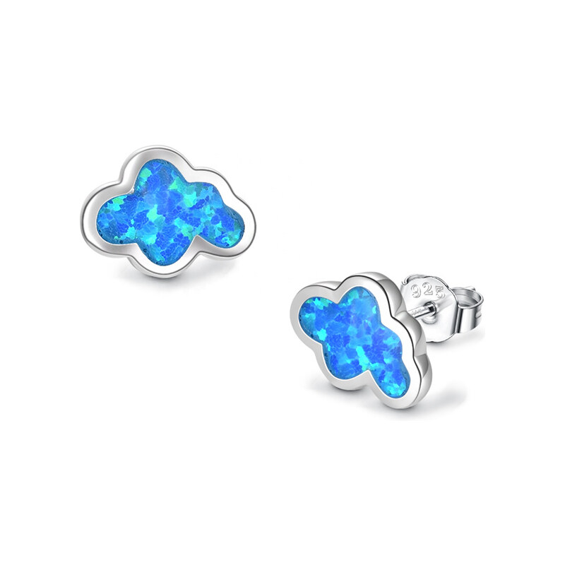 Olivie Strieborné opálové náušnice OBLÁČIK 5602 29833310