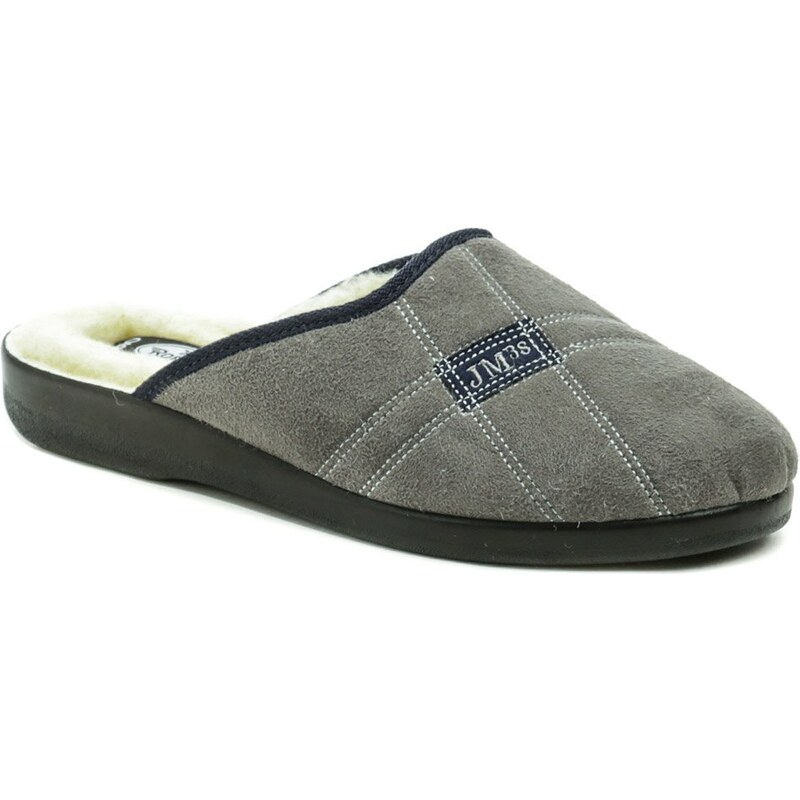 Rogallo 4110-006 šedé pánske zimné papuče 66063365