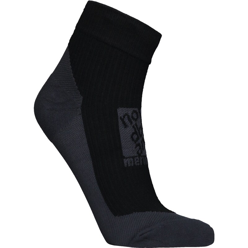 Nordblanc Čierne kompresné merino ponožky REFUGE