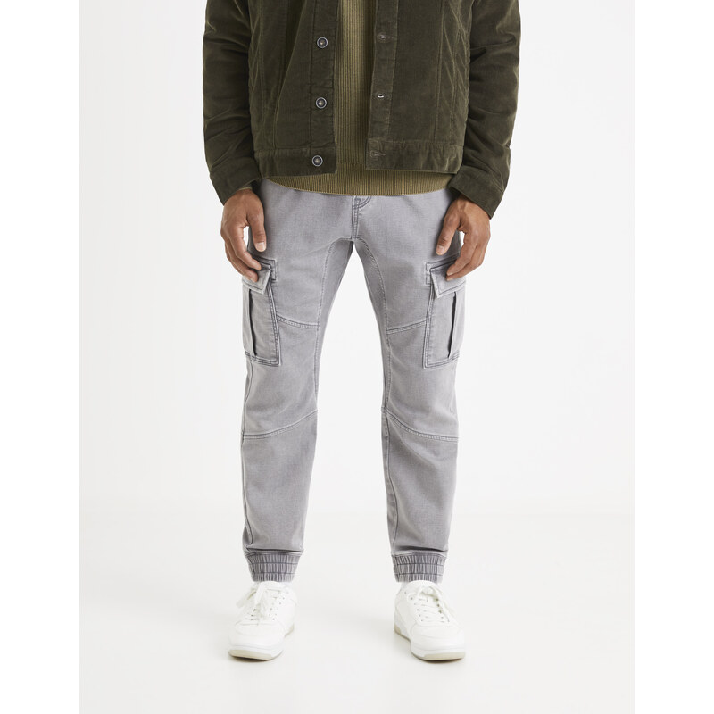 Svetlošedé pánske nohavice Celio 50516323