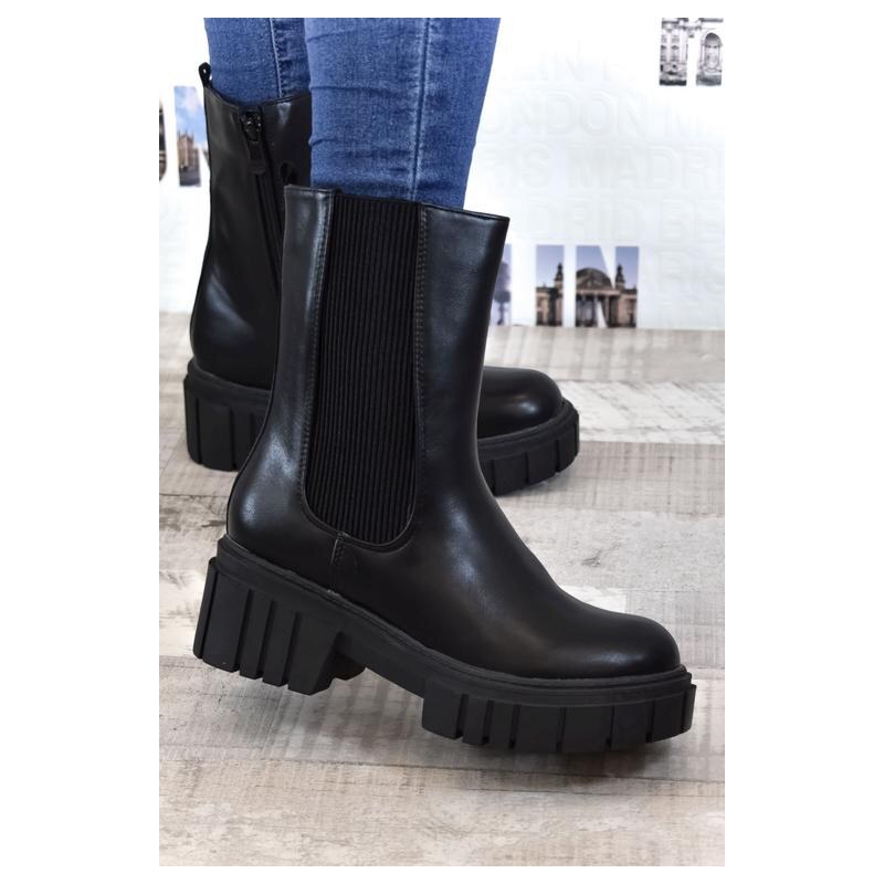 SS Dámske čierne čižmy TINLEY 29724083