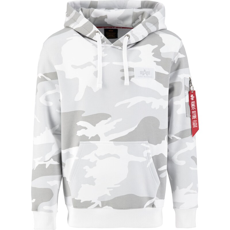 ALPHA INDUSTRIES Mikina sivá / červená / čierna / biela 54227133