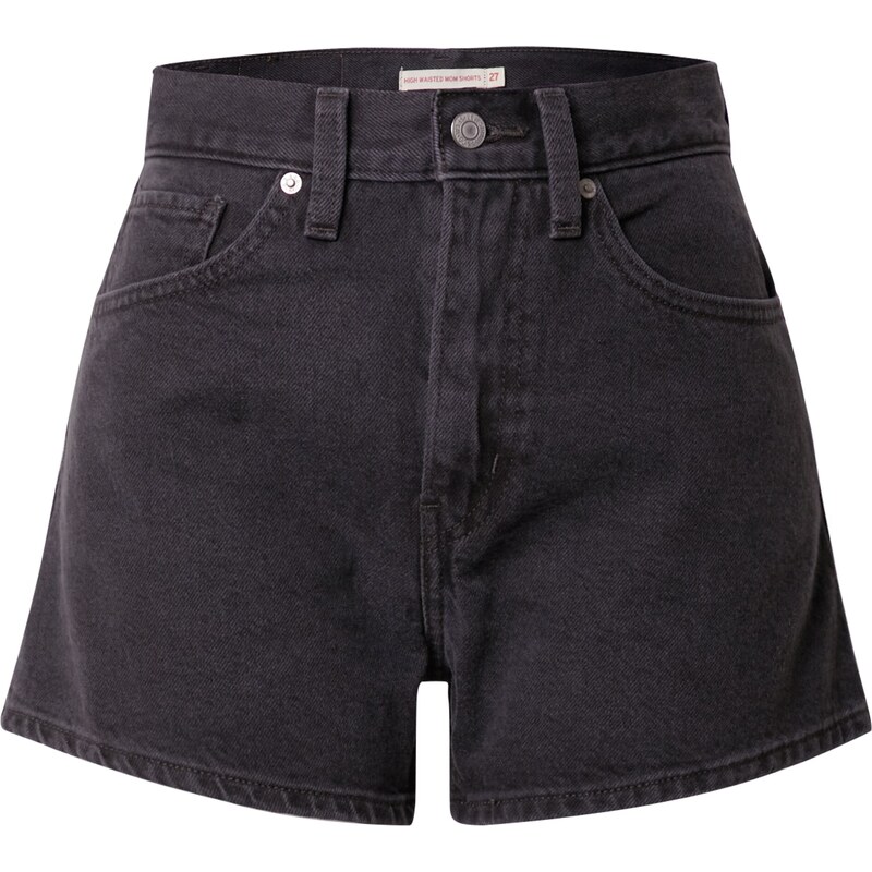 LEVIS Džínsy High Waisted Mom Short čierny denim 29754060
