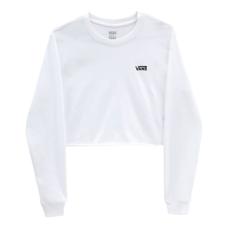 Vans Cropped T-Shirt LS - Dámske - Tričko Vans - Biele - VN0A4OUQWHT 66355837