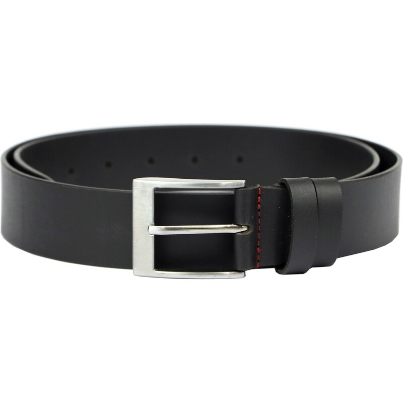 EL FORREST Čierny kožený opasok do džínsov 58222780