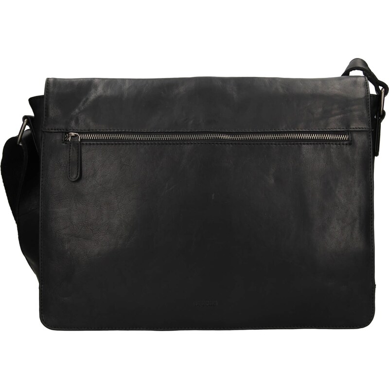 Pánska kožená taška cez rameno Berdiri Dennis - čierna 29768888