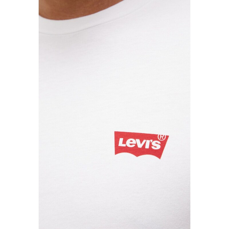 Bavlnené tričko Levi's 79681.0026-Neutrals, s potlačou