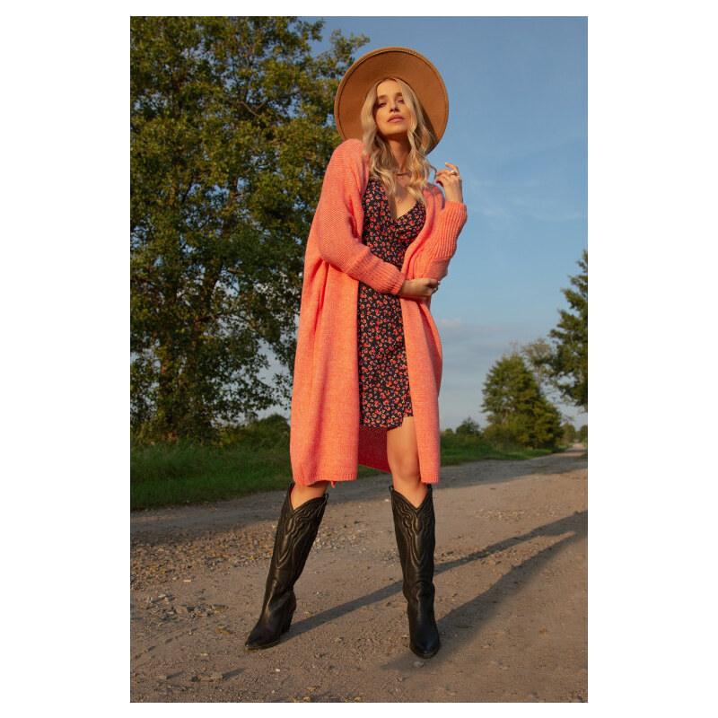 Glara Jemný dlhý sveter s vlnou 29802113