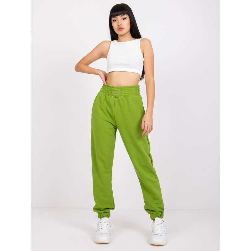 RUE PARIS Sweatpants-RV-DR-7460.11-light green 64684296