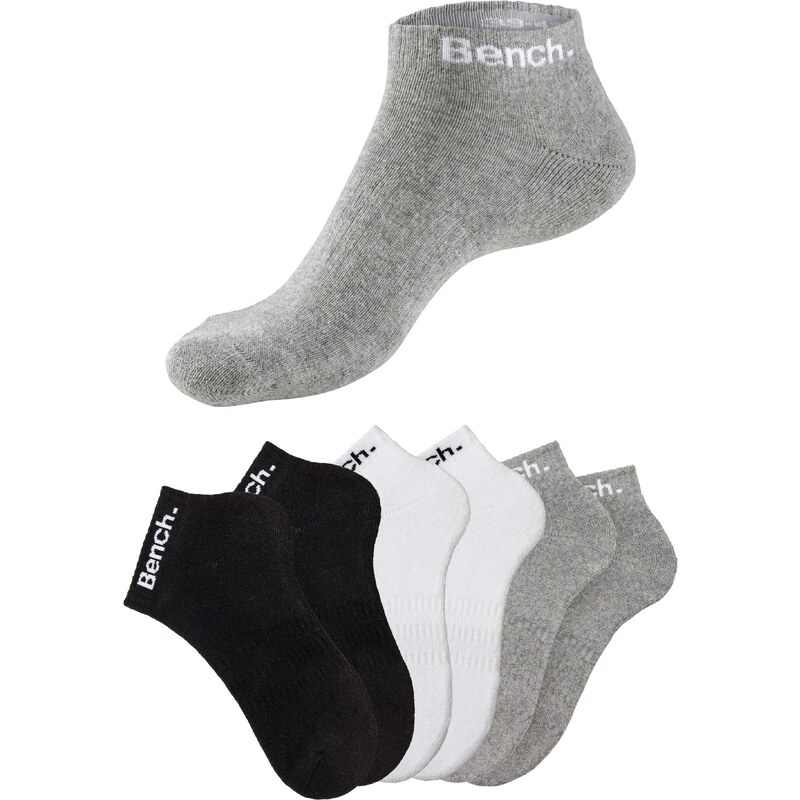 BENCH Športové ponožky sivá melírovaná / čierna / biela 57989577