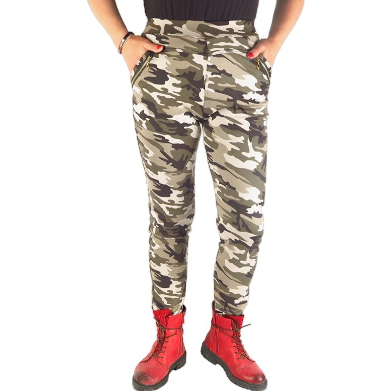 Zateplené legíny maskáčové metro Bambus M02 29819202